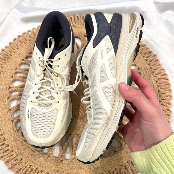 Asics MetaRun T8C9N-0101 Women White/Blue Sneakers Size 8.5 - Picture 2 of 12